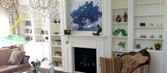 Painted White Wall Unit